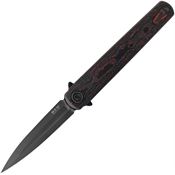 MKM FL02FCLTD Flame M390 Knife Black/Red Handles