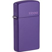 Zippo 16821 Slim Purple Logo Lighter