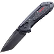Smith's Sharpeners 51242 Edge Work-Site Black Framelock Knife Black Handles