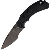 Bastinelli Creations 243 Alpha 1 Folder Knife Black Handles