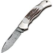 Boker 111910DAM Junior Scout Lockback Knife Stag