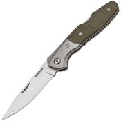 Boker Magnum 01SC079 Nice Lockback Knife Green Micarta