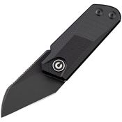 Civivi 2108B Ki-V Black Stonewash Knife Black Handles