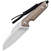 Civivi 2109B Kepler Satin Fixed Blade Knife Tan Handles