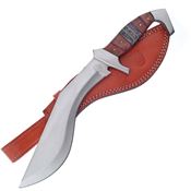 Frost CW650DW Red River Bowie Satin Fixed Blade Knife Brownwood Handles