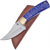 Frost WT1104BL Chainsaw Skinner Satin Fixed Blade Knife Blue Jigged Handles
