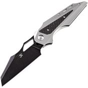 Kansept 1010A2 Genesis Black Framelock Knife Carbon Fiber Handles