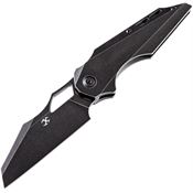 Kansept 1010A3 Genesis Black Framelock Knife Black Handles