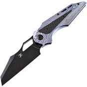 Kansept 1010A4 Genesis Black Framelock Knife Lightning Handles