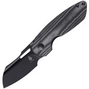 Kizer 3569A1 October Linerlock Knife Blk Micarta