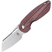 Kizer 3569A2 October Linerlock Knife Red Micarta