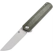 Kansept 2020T2 Foosa Linerlock Knife Green Micarta