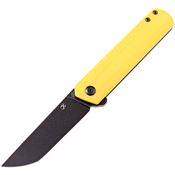 Kansept 2020T6 Foosa Linerlock Knife Yellow G10