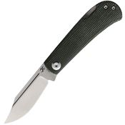 Kansept 2026B4 Wedge Lockback Knife Micarta Grn