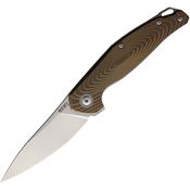 MKM-Maniago GCTBR Goccia Linerlock Knife Ti Bronze