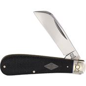 Rough Rider 2213 Hawkbill Knife Black Micarta Handles