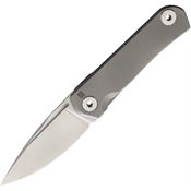 Real Steel 9226 Phasma Free Framelock Knife Gray Handles