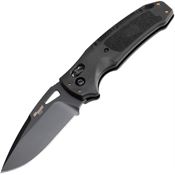 Sig 36370 Nitron Able Lock Black Drop Point Folding Knife Black Handles
