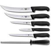 Swiss Army 5100373 Field Dressing Kit Satin Fixed Blade Knife Black Handles