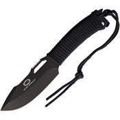 WithArmour 003BK Yaksha Black Fixed Blade Knife Black Handles
