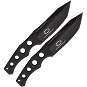 WithArmour 058BK Aces Throwing Knife Black Fixed Blade Knife Set