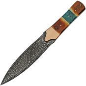 Damascus 1270 Flint Fixed Blade Spear Pt