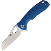 Honey Badger 1158 Lg Warncleaver Knife Blue Handles
