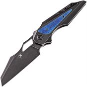 Kansept 1010A6 Genesis Timascus Black Knife Black/Blue Handles