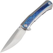 Kansept 1024A3 Kratos Timascus Knife Gray Handles