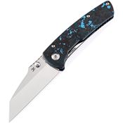 Kansept 1015A5 Main Street Stonewash Knife Black/Blue Handles