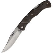 Marbles 585 Stonewashed Clip Point Lockback Knife Brown Micarta Handles