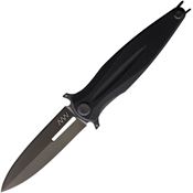 Acta Non Verba VZ400009 Z400 Linerlock Knife with Black Handles