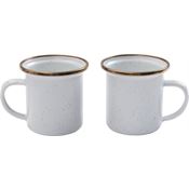 Barebones Living 394 Enamel Espresso Cup Eggshell