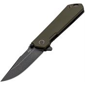 Boker Plus 01BO164 Kihon Black Framelock Knife Green Handles