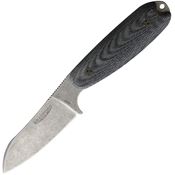 Bradford 35SF101 Guardian 3.5 Stonewash Fixed Blade Knife Black Linen Handles