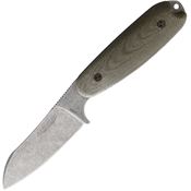 Bradford 35SF102 Guardian 3.5 Stonewash Fixed Blade Knife OD Green Linen Handles