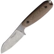 Bradford 35SF104 Guardian 3.5 Stonewash Fixed Blade Knife Natural Linen Handles