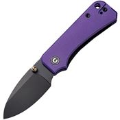 Civivi 19068S4 Baby Banter Black Stonewashed Linerlock Knife Purple Handles