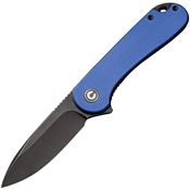 Civivi 907X Elementum II Black Stonewashed Knife Blue Handles