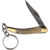 Damascus 1025 Key Chain Knife