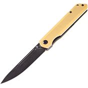 Kansept 1012B1 Prickle Linerlock Knife Brass Handles