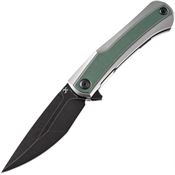 Kansept 1024A2 Kratos Framelock Knife Green Handles