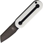 Kizer 2583A1 Mini Bay Stonewash Knife Black/White Handles
