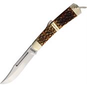 Marbles 601 Big Ole Lockback Knife Brown Bone Handles