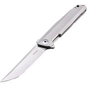 RUIKE M126TZ M105-TZ Bohler Framelock Knife Gray Titanium Handles