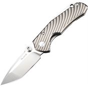 RUIKE M671TZ M671-TZ Framelock Knife Gray Titanium Handles