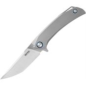 SRM 7411TZ Asika Framelock Knife Gray Titanium Handles