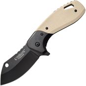 Camillus Knives 19602 Chonk Knife A/O Black Knife Tan Handles