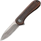 Civivi Knives 18062Q2 Mini Elementum Sandvik Knife Cooper Handles