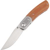 Kansept Knives 2025A7 Reverie Stonewash Knife Brown Handles